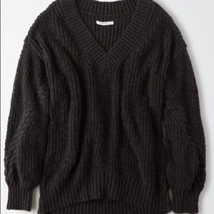 Pointelle Vneck Sweater